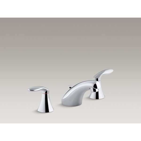 Kohler Coralais Widespread Bathroom Sink Faucet with Lever Handles, Pop
